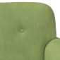 vidaXL Love seat με κουμπιά Ανοιχτό Πράσινο 120 x 66 x 78 εκ. Βελούδο