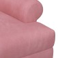 vidaXL Love seat με κουμπιά Ροζ 120 x 66 x 78 εκ. Βελούδο