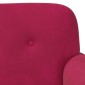vidaXL Love seat με κουμπιά Κόκκινο 120 x 66 x 78 εκ. Βελούδο