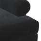 vidaXL Love seat με κουμπιά Μαύρο 120 x 66 x 78 εκ. Βελούδο