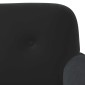 vidaXL Love seat με κουμπιά Μαύρο 120 x 66 x 78 εκ. Βελούδο