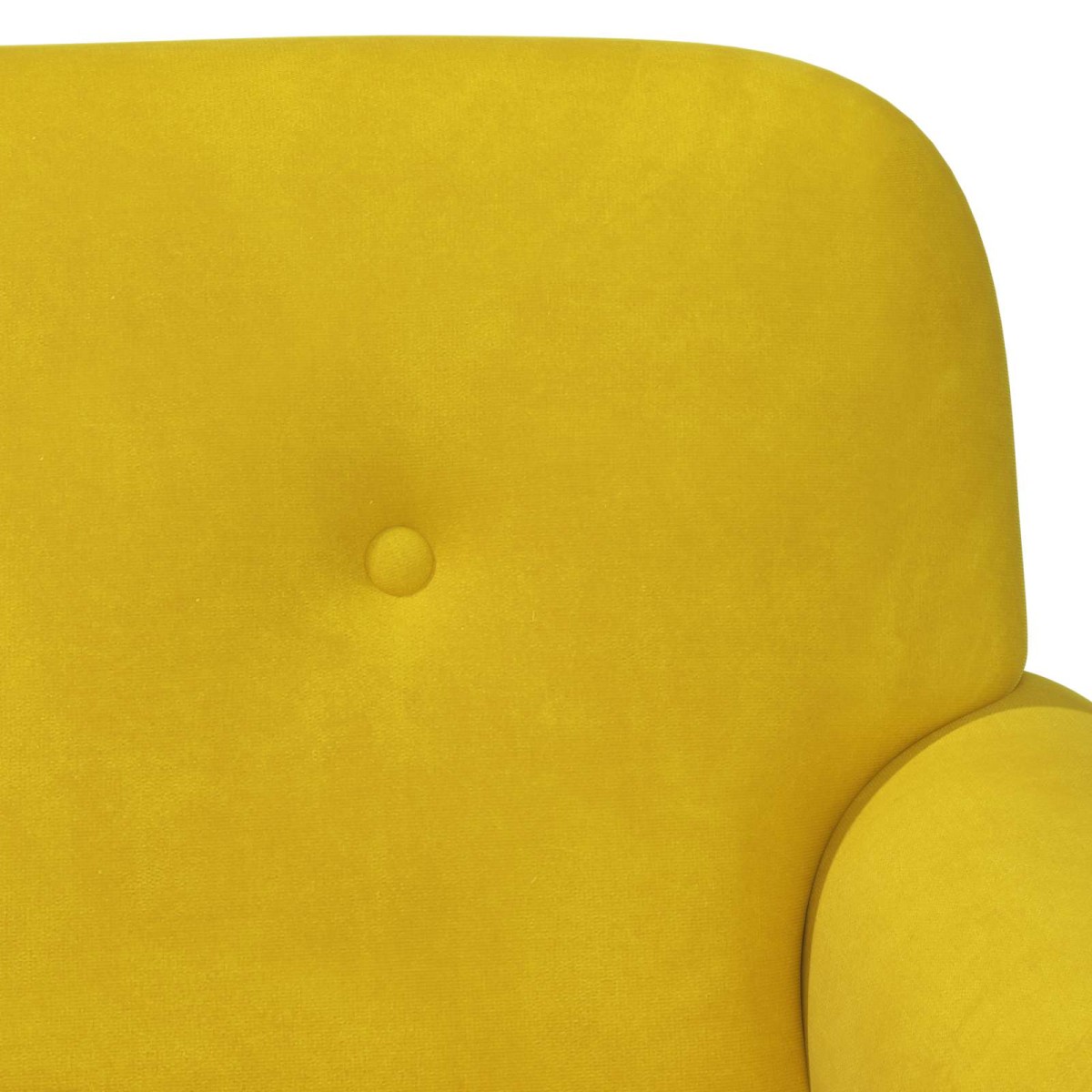 vidaXL Love seat με κουμπιά Κίτρινο 120 x 66 x 78 εκ. Βελούδο