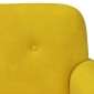 vidaXL Love seat με κουμπιά Κίτρινο 120 x 66 x 78 εκ. Βελούδο