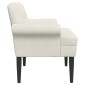 vidaXL Love seat με κουμπιά Κρεμ 120 x 66 x 78 εκ. Βελούδο