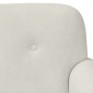vidaXL Love seat με κουμπιά Κρεμ 120 x 66 x 78 εκ. Βελούδο
