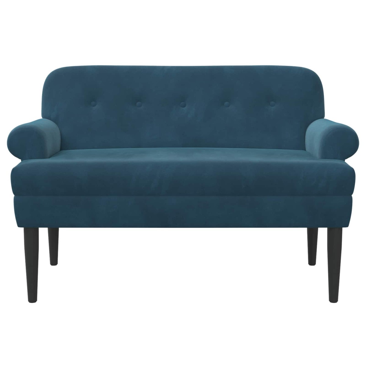 vidaXL Love seat με κουμπιά Μπλε 120 x 66 x 78 εκ. Βελούδο