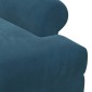 vidaXL Love seat με κουμπιά Μπλε 120 x 66 x 78 εκ. Βελούδο