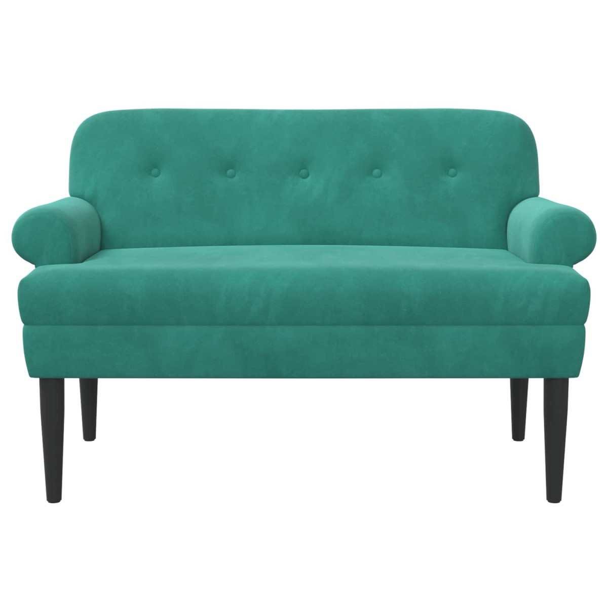 vidaXL Love seat με κουμπιά Τιρκουάζ 120 x 66 x 78 εκ. Βελούδο