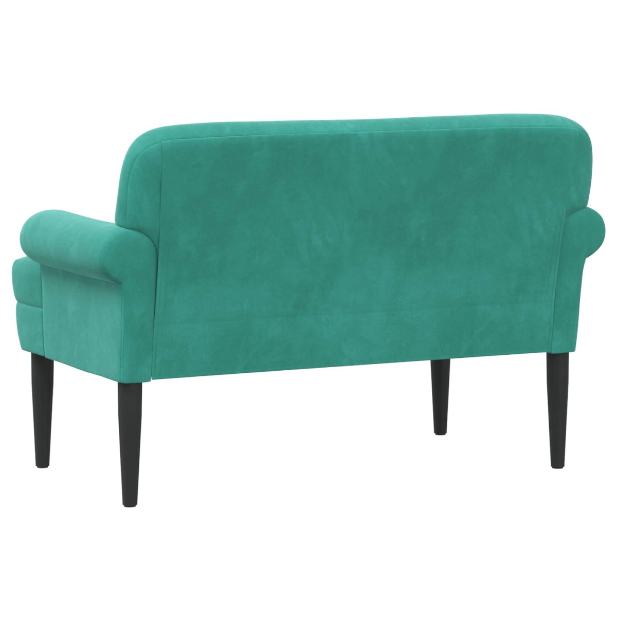 vidaXL Love seat με κουμπιά Τιρκουάζ 120 x 66 x 78 εκ. Βελούδο