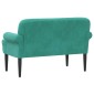 vidaXL Love seat με κουμπιά Τιρκουάζ 120 x 66 x 78 εκ. Βελούδο