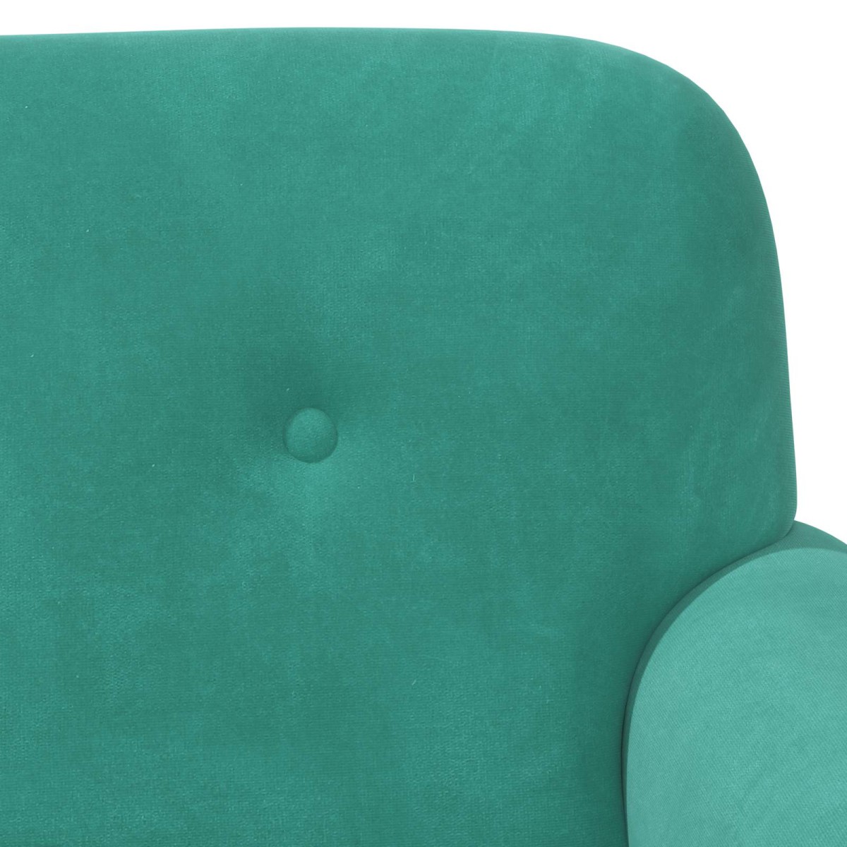 vidaXL Love seat με κουμπιά Τιρκουάζ 120 x 66 x 78 εκ. Βελούδο