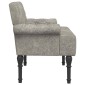 vidaXL Love seat με κουμπιά Ανοιχτό γκρι 120 x 65 x 78 εκ