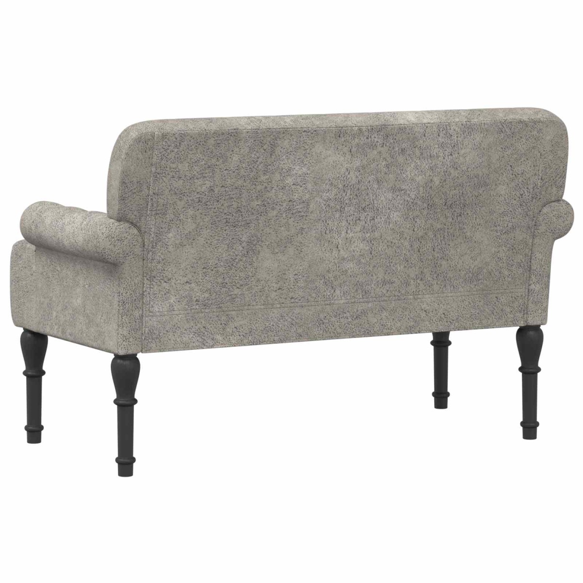 vidaXL Love seat με κουμπιά Ανοιχτό γκρι 120 x 65 x 78 εκ