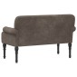 vidaXL Love seat με κουμπιά Σκούρο Γκρι 120 x 65 x 78 εκ