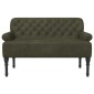 vidaXL Love seat με κουμπιά Στρατιωτικό Πράσινο 120 x 65 x 78 εκ