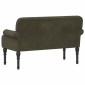 vidaXL Love seat με κουμπιά Στρατιωτικό Πράσινο 120 x 65 x 78 εκ