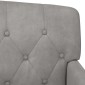 vidaXL Love seat με κουμπιά Ανοιχτό γκρι 111 x 65 x 79 εκ Βελούδο