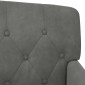 vidaXL Love seat με κουμπιά Σκούρο Γκρι 111 x 65 x 79 εκ Βελούδο