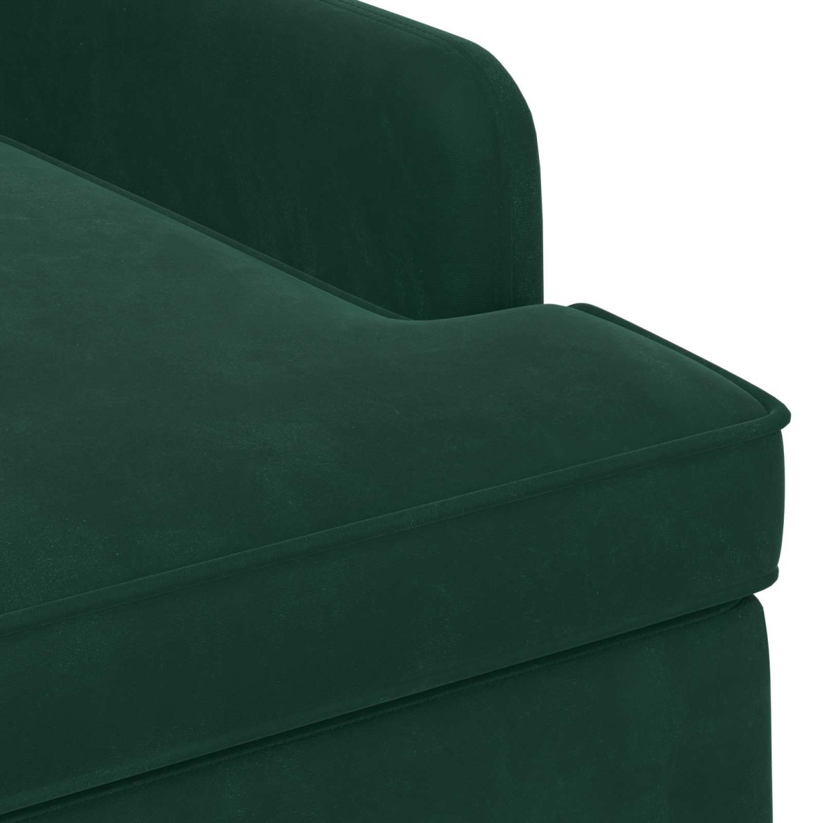 vidaXL Love seat με κουμπιά Σκούρο Πράσινο 111 x 65 x 79 εκ Βελούδο