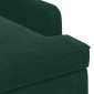 vidaXL Love seat με κουμπιά Σκούρο Πράσινο 111 x 65 x 79 εκ Βελούδο