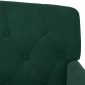 vidaXL Love seat με κουμπιά Σκούρο Πράσινο 111 x 65 x 79 εκ Βελούδο