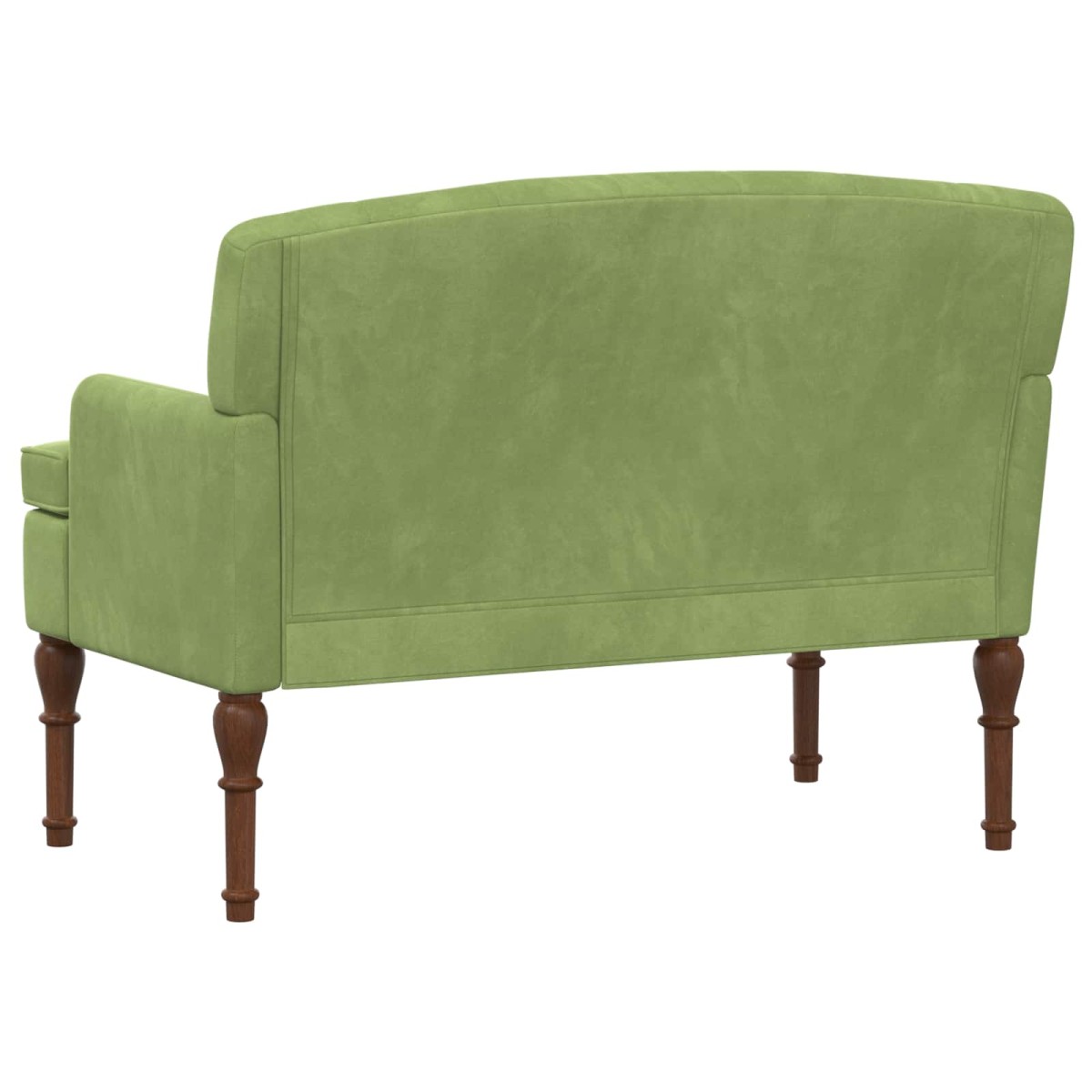 vidaXL Love seat με κουμπιά Ανοιχτό Πράσινο 111 x 65 x 79 εκ Βελούδο
