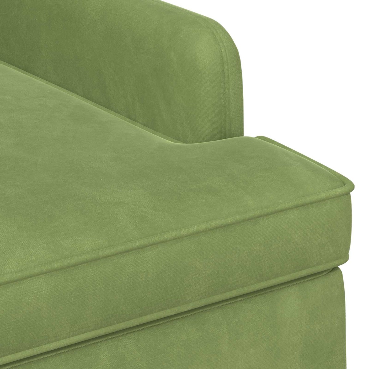 vidaXL Love seat με κουμπιά Ανοιχτό Πράσινο 111 x 65 x 79 εκ Βελούδο