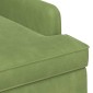 vidaXL Love seat με κουμπιά Ανοιχτό Πράσινο 111 x 65 x 79 εκ Βελούδο