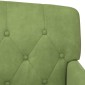 vidaXL Love seat με κουμπιά Ανοιχτό Πράσινο 111 x 65 x 79 εκ Βελούδο