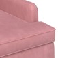 vidaXL Love seat με κουμπιά Ροζ 111 x 65 x 79 εκ Βελούδο