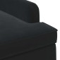 vidaXL Love seat με κουμπιά Μαύρο 111 x 65 x 79 εκ Βελούδο