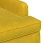 vidaXL Love seat με κουμπιά Απαλό Κίτρινο 111 x 65 x 79 εκ Βελούδο