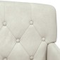 vidaXL Love seat με κουμπιά Κρεμ 111 x 65 x 79 εκ Βελούδο