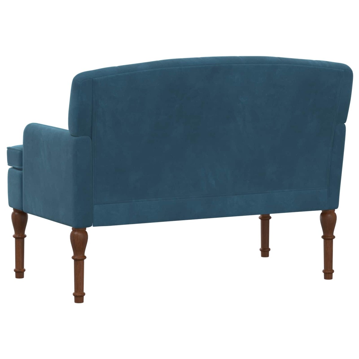 vidaXL Love seat με κουμπιά Μπλε 111 x 65 x 79 εκ Βελούδο