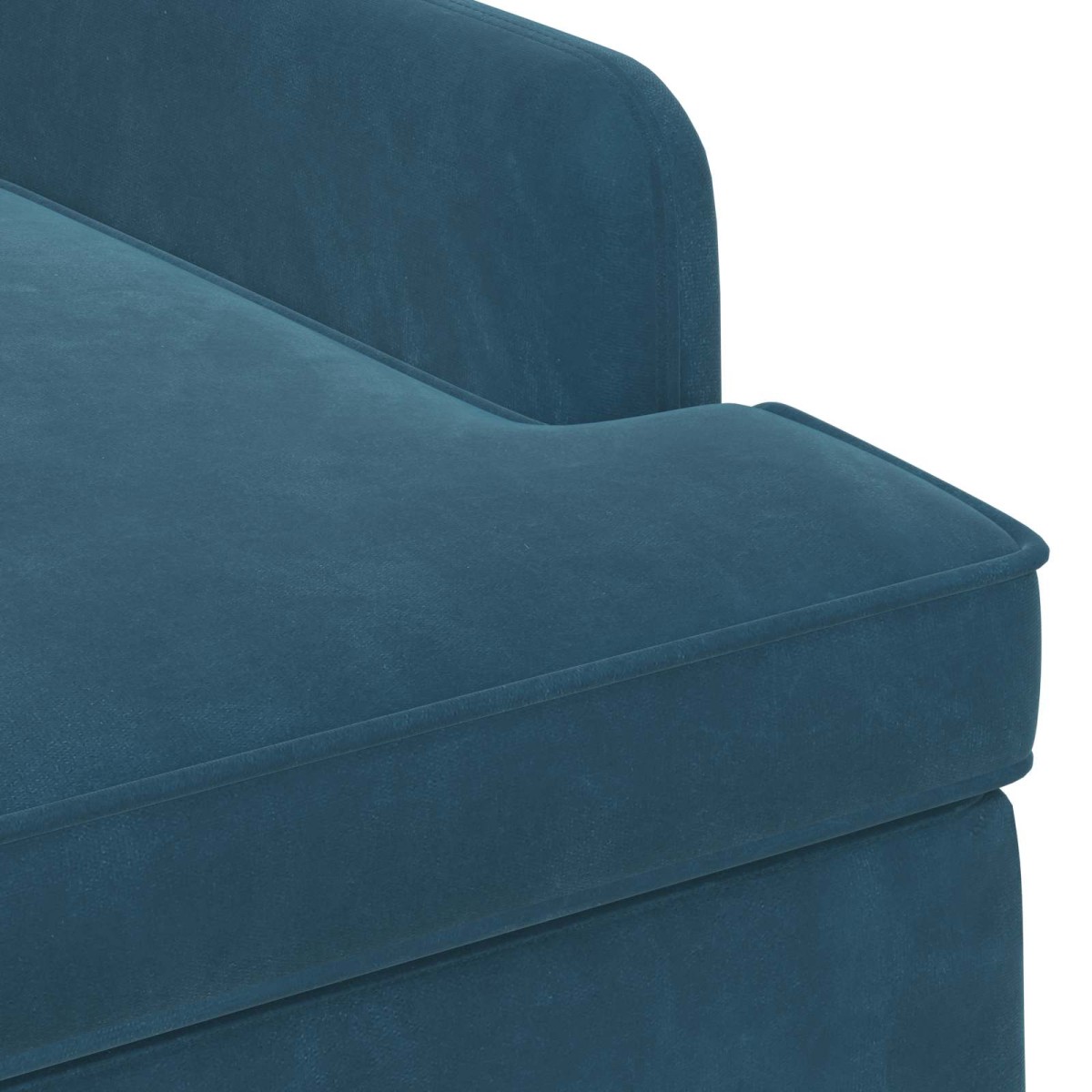 vidaXL Love seat με κουμπιά Μπλε 111 x 65 x 79 εκ Βελούδο