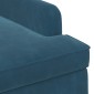 vidaXL Love seat με κουμπιά Μπλε 111 x 65 x 79 εκ Βελούδο