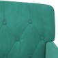 vidaXL Love seat με κουμπιά Τιρκουάζ 111 x 65 x 79 εκ Βελούδο