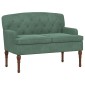 vidaXL Love seat με κουμπιά Θαλασσί 111 x 65 x 79 εκ Βελούδο