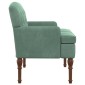 vidaXL Love seat με κουμπιά Θαλασσί 111 x 65 x 79 εκ Βελούδο