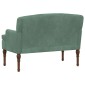 vidaXL Love seat με κουμπιά Θαλασσί 111 x 65 x 79 εκ Βελούδο