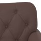 vidaXL Love seat με κουμπιά Καφέ 120 x 65 x 77 εκ Τεχνητό Δέρμα