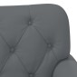 vidaXL Love seat με κουμπιά Γκρι 120 x 65 x 77 εκ Τεχνητό Δέρμα