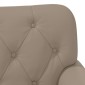 vidaXL Love seat με κουμπιά Καπουτσίνο 120 x 65 x 77 εκ Τεχνητό Δέρμα