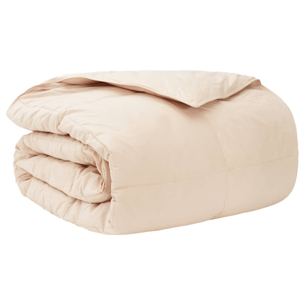 vidaXL Κουβέρτα ολόκληρου του χρόνου 155 x 220 cm Όλες οι εποχές Μπεζ