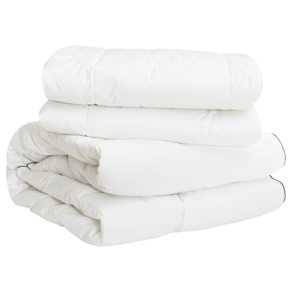 vidaXL Πάπλωμα 240 x 220 cm 100% Βαμβάκι Λευκό