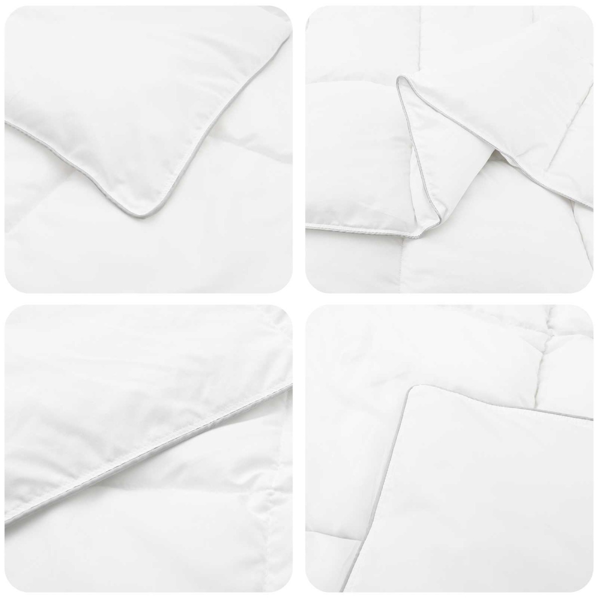 vidaXL Καλοκαιρινό Παπλωματοθήκη 140 x 220 cm Καλοκαίρι 150 gsm Λευκό