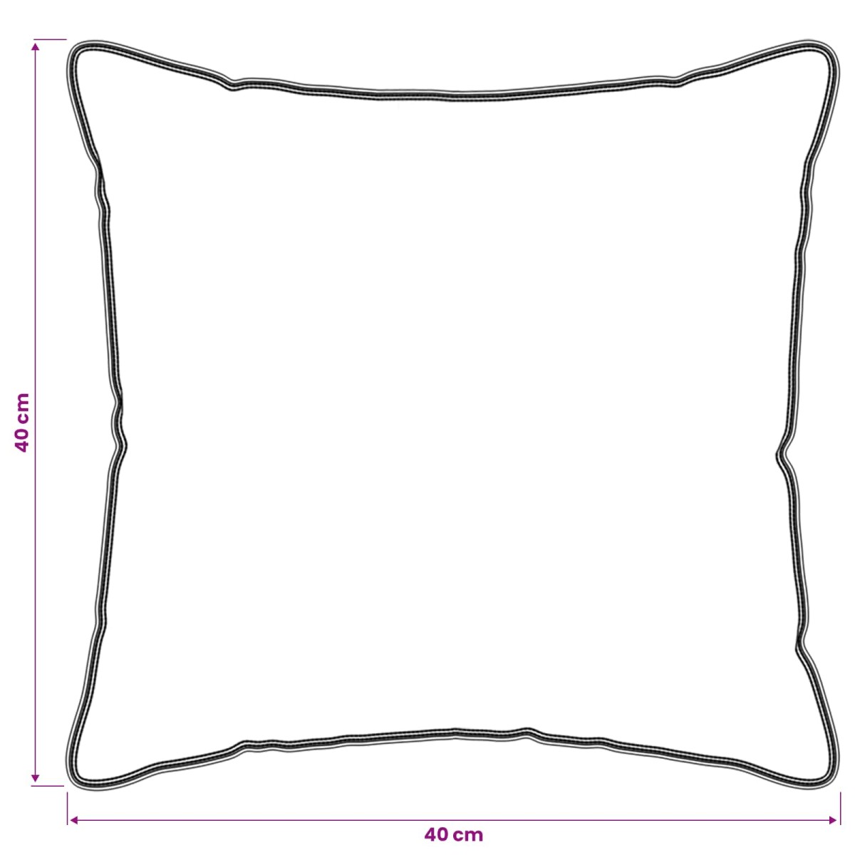 vidaXL Μαξιλάρι 2 τμχ. 40 x 40 cm Ίνες μπαμπού Λευκό