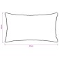 vidaXL Μαξιλάρι 2 τμχ. 40 x 80 cm Ίνες μπαμπού Λευκό
