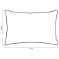 vidaXL Μαξιλάρι 2 τμχ. 50 x 75 cm Ίνες μπαμπού Λευκό