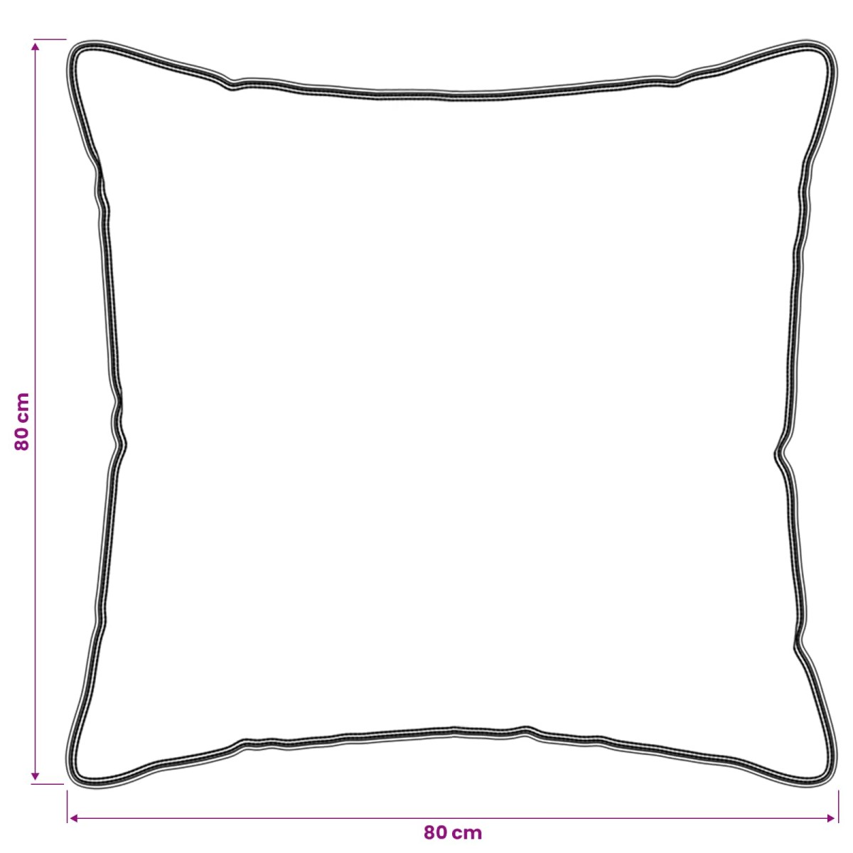 vidaXL Μαξιλάρι 2 τμχ. 80 x 80 cm Ίνες μπαμπού Λευκό